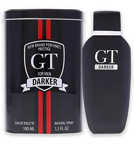 Nova Marca Perfumes Gt Darker Edt Spray Masculino 3.3 Oz