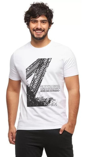 Imagem 2 de 4 de Camiseta Para Caminhoneiro - Herói Das Estradas
