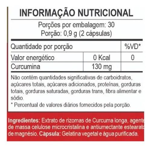 Curcumina pura Unilife 60 cápsulas