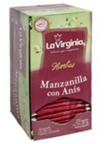 Te La Virginia Manzanilla Anis 25 Saquitos X 2 Unidades Distribuidora Omega