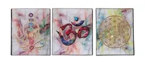 Comprar Cuadros Decorativos Esotéricos Meditación Yoga (set De 3)