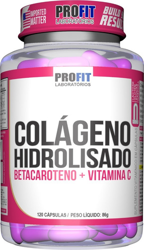 Kit 7x Colágeno Hidrolisado C/ Betacaroteno + Vit C 840caps
