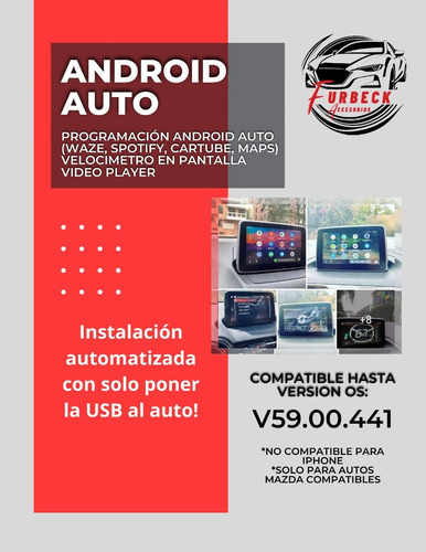 Usb Mazda Android Auto+videoplayer+youtube+extras