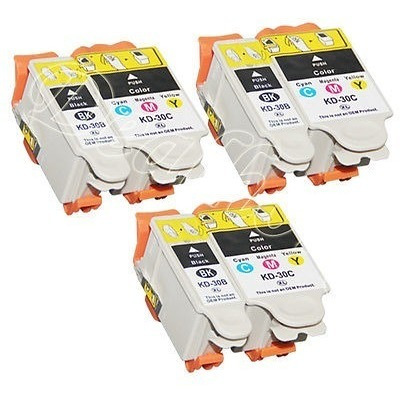 Imagen 1 de 1 de 6 Pk Para Kodak 30xl 3black + 3color Alto Rendimiento De Car