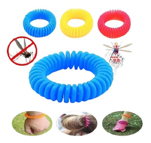 Manilla Repelente Mosquitos Pulsera Anti Insectos Pack X 10