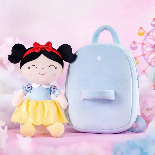 Mochila Y Muñeca De Trapo Y Tela Blanca Nieves
