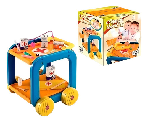 Carrito Doctor Set Medicina Infantil Toy Pce 10609 Bigshop