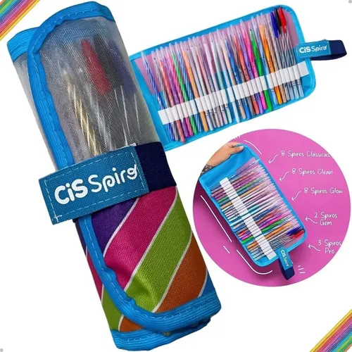 Caneta Cis Spiro 0.7mm Estojo Rollerset 29 Unidades | Frete grátis