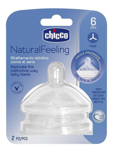 Tetina Chicco Mamadera Natural Feeling  6m+ Tiendamibebe