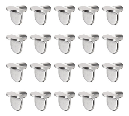 Soporte Estantería 5mm Estante Soporte Clavijas Plata 50uds