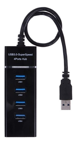 4 Puerto Usb 3.0 Multi Velocidad Hub Divisor Expansion