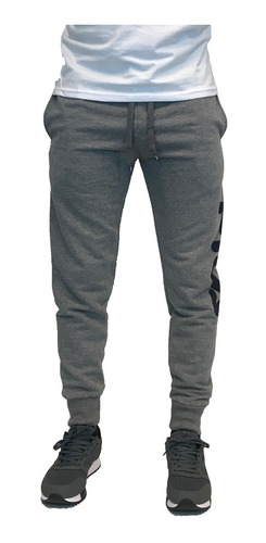 Pantalon Fila Lifestyle Hombre Dna Gris Melange Cli