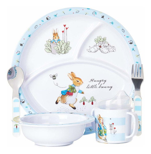 Beatrix Potter Peter Rabbit - Juego De Vajilla De Melamina .