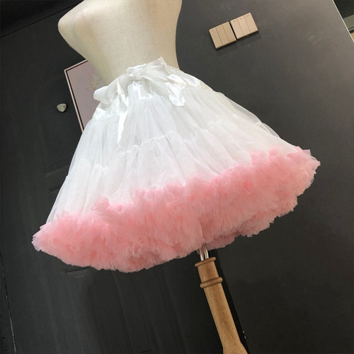 Enagua Para Mujer Lolita Cosplay Con Capas De Ballet, Tutú D