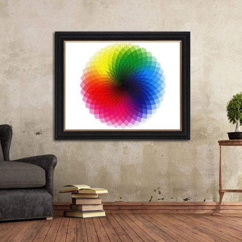 Rompecabeza Circular 1000 Piezas Arcoiris 65x65cm Del Tomate