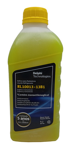 Aditivo Radiador Delphi Concentrado Amarelo 1lt Rl10013