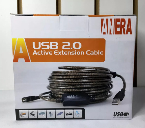 Cable Extension Usb 2.0 Activa Amplificada 20mts Sin Pérdida