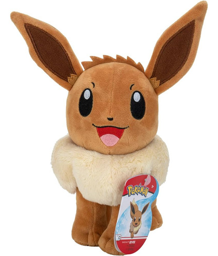 Pokemon Pkw2386 Eevee Plush-8-inch Plush-authentic Details-t