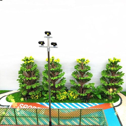 Lámpara De Calle Led De 3 Led A Escala 1:100 Con Escenario M