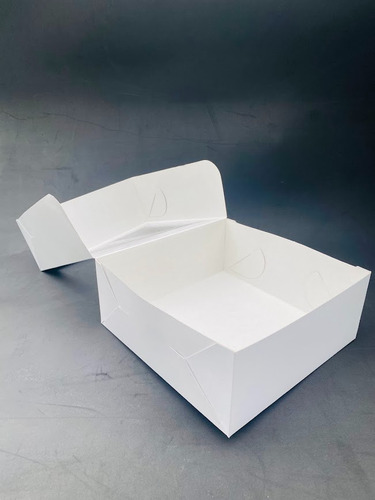Caja Cuadrada Blanca X 20 Ventana Visor Packaging 22x22x9