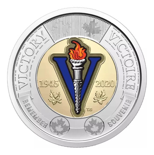 Set De 6 Monedas Canada Coloreadas 2 Dólares Sin Circular (Usado)