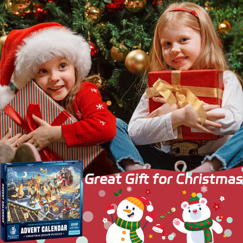 Calendario De Adviento 2024 Puzzle Navidad 1008 Piezas
