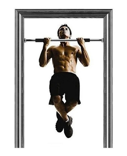 Imagen 5 de 10 de Barra Dominadas Extensible Puerta Fitness Gym Tecnotips®