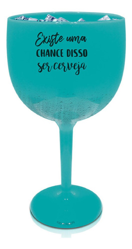 Kit 4 Taças Gin Azul Tiffany Personalizada Para Live