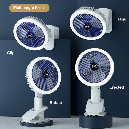 Ventilador Portátil De 4 Pulgadas: Con Clip, De Escritorio,