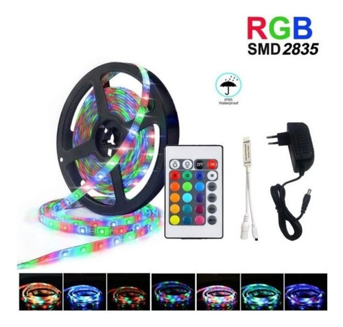 Cinta Luz Led Strip 2835 Multicolor 5 Metros Decoración