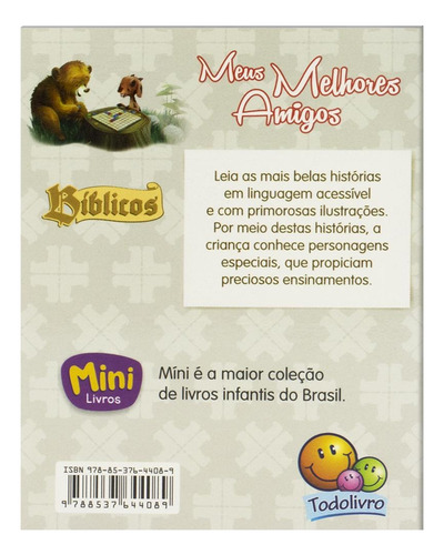 Mini - Bíblicos: Meus melhores amigos, de Ribeiro, Ana Cristina de Mattos. Editorial Todolivro Distribuidora Ltda., capa mole em português, 2022