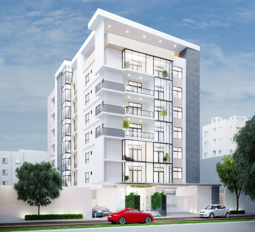Imagen 1 de 4 de Vendo Apartamento En Construcción En Evaristo Morales De 2 Habitaciones En Torre Con Terraza Con Bar, Área Lounge, Bbq E Infantil.