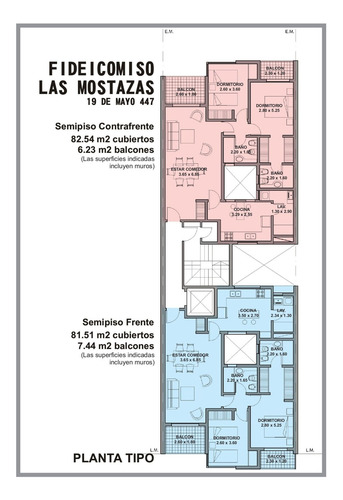 Imagen 5 de 5 de Venta Semipisos A Estren 2 Dorm. En 19 De Mayo 447