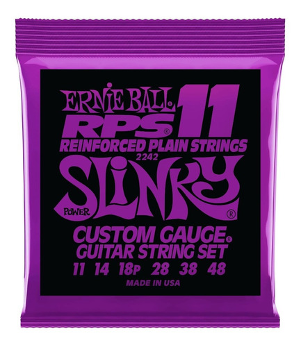 Corda Ernie Ball Rps-11 Power Slinky 011 - 048 P/ Guitarra
