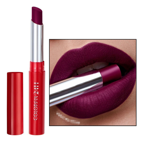 Labial Mate Vino Actitud Colorfix 24 H Ésika
