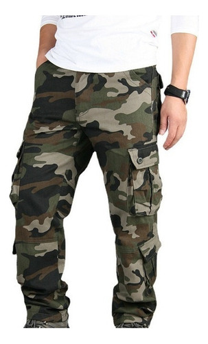 Pantalones De Trabajo De Combate De Camuflaje For Hombre