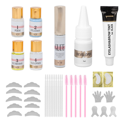 Kit De Permanente Para Cejas 3 En 1, Tinte Suave, Lifting De