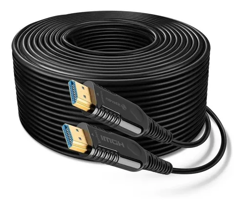 Cable Hdmi 4k Activo Extensor 50 Metros Fibra Optica Steren