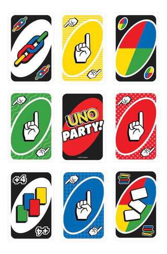 Uno Party, Juego De Cartas, Juego De Mesa Familiar, 7+ Años