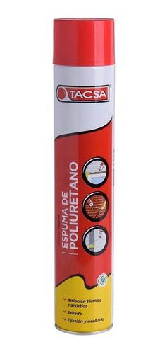 Espuma De Poliuretano Expandido Aerosol Tacsa 750ml Pack X12