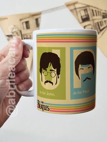 Taza The Beatles John Paul George Ringo Cerámica Imp Orca