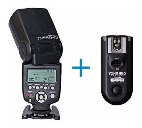 Flash Yongnuo 560iii + Transmisor Rf603ii Para Nikon O Canon