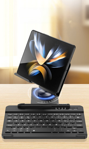 Para Samsung Fold4 Retrátil Tablet Suporte Bluetooth Teclado