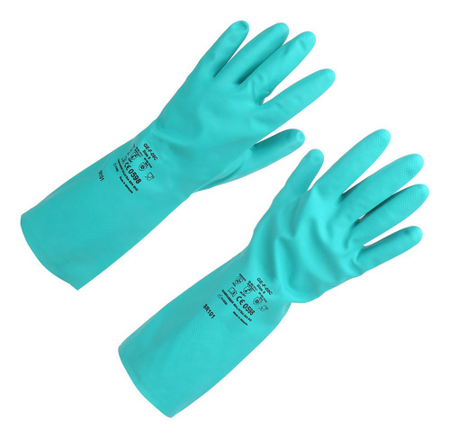 Guantes De Trabajo, 1 Par De Guantes De Nitrilo Resistentes