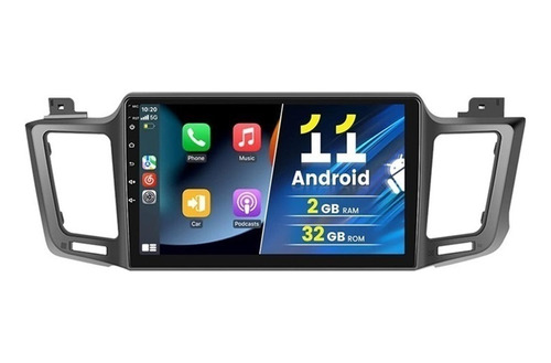 Estéreo Android Toyota Rav4 2013-2018 Gps Wifi Carplay 2+32g