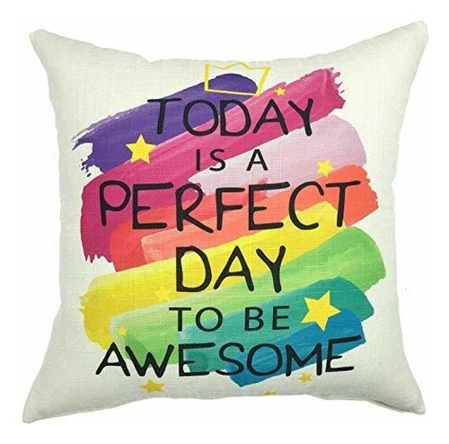 Su Sonrisa Perfect Day Funda De Almohada Decorativa Cua