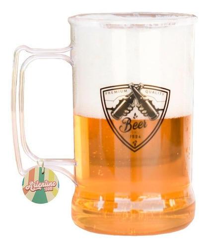 Imagen 3 de 10 de 3 Vaso Chopp Cerveza Acrilico Regalo Original Amigos Tragos