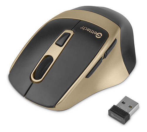 Mouse Ergonomico Silencioso Getttech Inalambrico 6 Botones