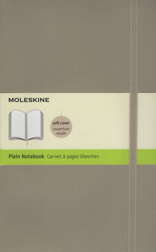 Cuaderno Moleskine Classic Large Soft - Beige Caqui Plain