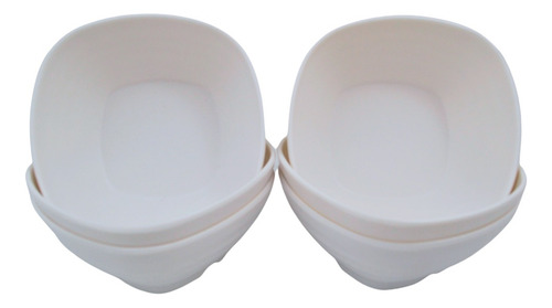 Juego Kit Tazón Sopero Moderna Blanco Grueso 6pzas 250ml